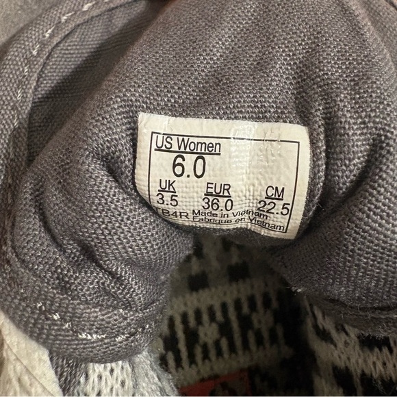 Van's Skate Gray High Top Suede Fleece Lined Women's Sz 6 Retro Boho - Picture 10 of 10